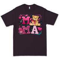 Plum Western Valentines Day Mama Mother's Day Premium Tee - LillyAllenDesigns