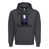 Smoke I don't believe i̇n humans Zipper Hoodie - Bettercallsaul