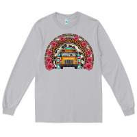 Moon Dust school bus leopard cowhide rainbow Long Sleeve Tee - Artiststas