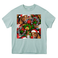 Arona christmas horse leopard Heavy Core Tee - FaDigitalArtStudio