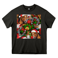 Asphalt christmas horse leopard Heavy Core Tee - FaDigitalArtStudio
