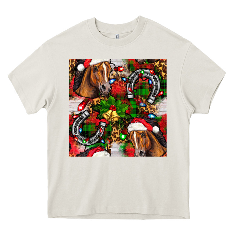 Christmas Horse Leopard Heavy Core Tee by FaDigitalArtStudio | Teevron
