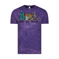 Cloud Purple Peace love raccoon Vintage Tee - LillyAllenDesigns