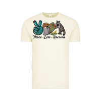 Peace Love Raccoon Vintage Tee | Teevron