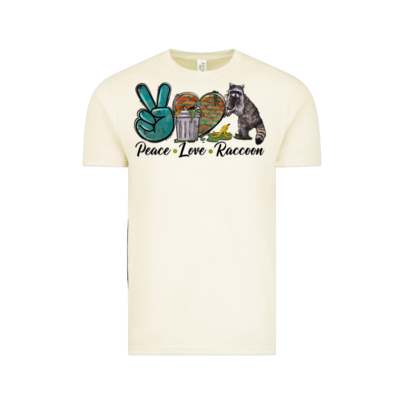 Peace Love Raccoon Vintage Tee by LillyAllenDesigns | Teevron