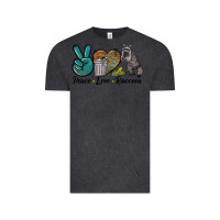 Vintage Black Peace love raccoon Vintage Tee - LillyAllenDesigns