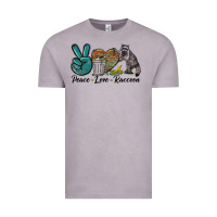 Vintage Zinc Peace love raccoon Vintage Tee - LillyAllenDesigns