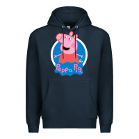 Navy peppa pig Premium Hoodie - artisFamous