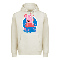 Oatmeal Heather peppa pig Premium Hoodie - artisFamous