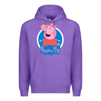 Purple peppa pig Premium Hoodie - artisFamous