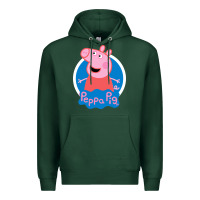 Sports Green peppa pig Premium Hoodie - artisFamous