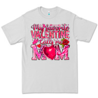 Dove Grey My Favorite Valentine Calls Me Premium Tee - CowhideDigitalArt