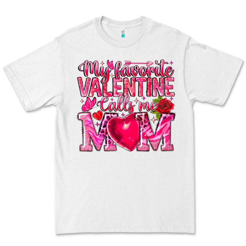 My Favorite Valentine Calls Me Premium Tee by CowhideDigitalArt | Teevron