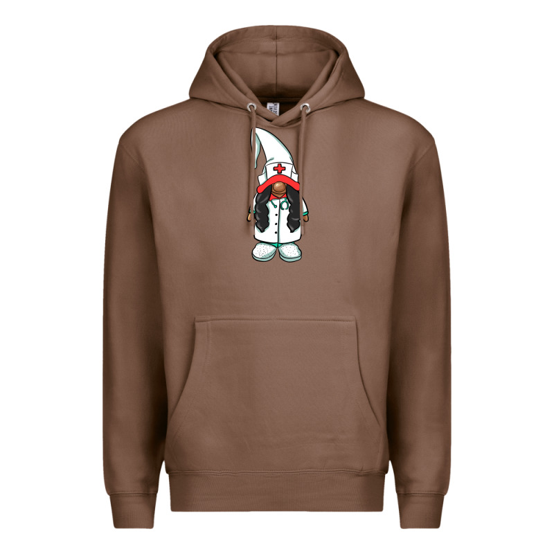African American Nurse Gnome Premium Hoodie by BarkalooDesign | Teevron