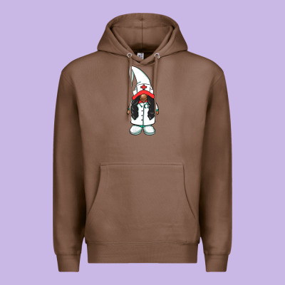 African American Nurse Gnome Premium Hoodie Designed By Barkaloodesign