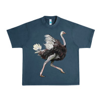 Midnight Navy Ostrich Urban Heavy Tee - LillyAllenDesigns