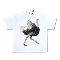 White Ostrich Urban Heavy Tee - LillyAllenDesigns