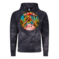 Cloud Black flamingos with western background Vintage Hoodie - BarkalooDesign