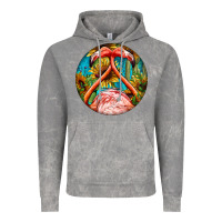 Cloud Rock flamingos with western background Vintage Hoodie - BarkalooDesign