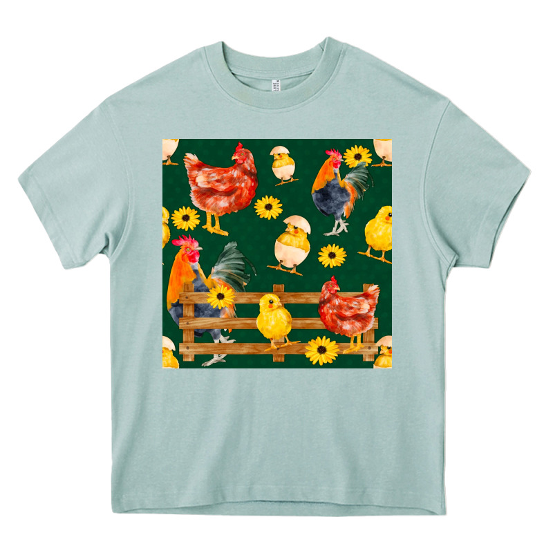 Farm Life Seamless Pattern Heavy Core Tee by FaDigitalArtStudio | Teevron