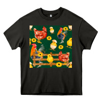 Asphalt farm life seamless pattern Heavy Core Tee - FaDigitalArtStudio