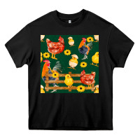 Black farm life seamless pattern Heavy Core Tee - FaDigitalArtStudio