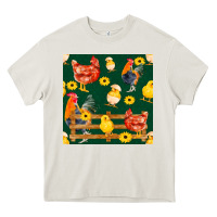 Cream farm life seamless pattern Heavy Core Tee - FaDigitalArtStudio