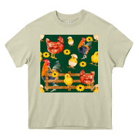 Mossy farm life seamless pattern Heavy Core Tee - FaDigitalArtStudio