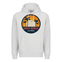 Dove Grey santa monica california Premium Hoodie - artisFamous