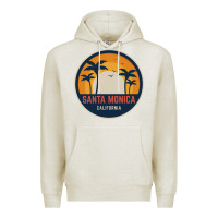 Oatmeal Heather santa monica california Premium Hoodie - artisFamous