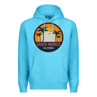 Ocean Blue santa monica california Premium Hoodie - artisFamous