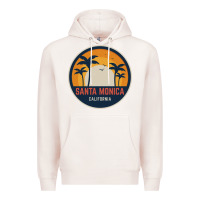 Pale Pink santa monica california Premium Hoodie - artisFamous