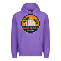 Purple santa monica california Premium Hoodie - artisFamous