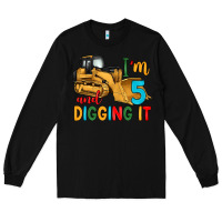 Black i'm 5 and digging it Long Sleeve Tee - Artiststas