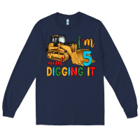 Navy i'm 5 and digging it Long Sleeve Tee - Artiststas