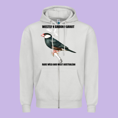 Western Ground Parrot Rare Wild And West Australia Zipper Hoodie Designed By Bettercallsaul