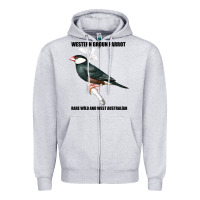 Heather Grey Western Ground Parrot Rare Wild And West Australia Zipper Hoodie - Bettercallsaul