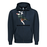 Navy Western Ground Parrot Rare Wild And West Australia Zipper Hoodie - Bettercallsaul
