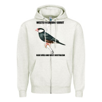 Oatmeal Heather Western Ground Parrot Rare Wild And West Australia Zipper Hoodie - Bettercallsaul
