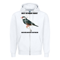 White Western Ground Parrot Rare Wild And West Australia Zipper Hoodie - Bettercallsaul