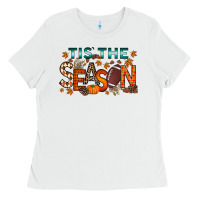 White tis the season football Ladies Tee - RacoonDesign