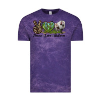 Cloud Purple Leopard Peace Love Baboon Vintage Tee - LillyAllenDesigns