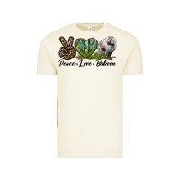 Leopard Peace Love Baboon Vintage Tee | Teevron