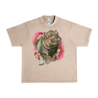 French Oak leopard baby hippo Urban Heavy Tee - LillyAllenDesigns