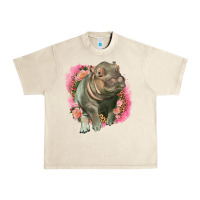 Sandshell leopard baby hippo Urban Heavy Tee - LillyAllenDesigns