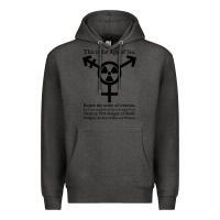 Charcoal Heather this is the age of sin   transgender symbol Premium Hoodie - artisFamous