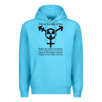 Ocean Blue this is the age of sin   transgender symbol Premium Hoodie - artisFamous