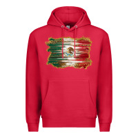 Cardinal mexican flag with leopard Premium Hoodie - RanaPortraitStore