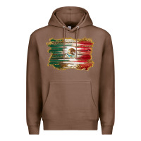 Chestnut mexican flag with leopard Premium Hoodie - RanaPortraitStore