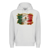 Dove Grey mexican flag with leopard Premium Hoodie - RanaPortraitStore